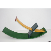 Kleurig vintage hobbelpaard van Stokke